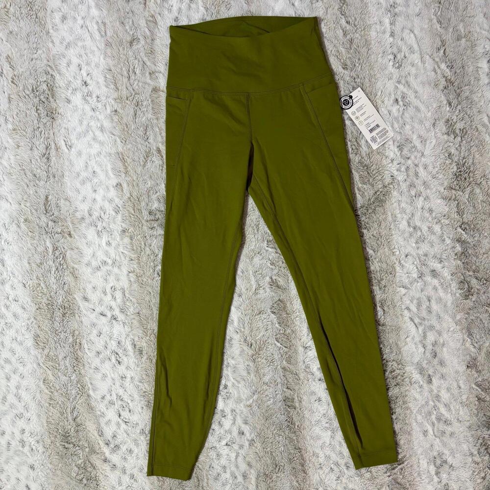 MPG avocado green leggings pockets 26” inseam nwt high rise small